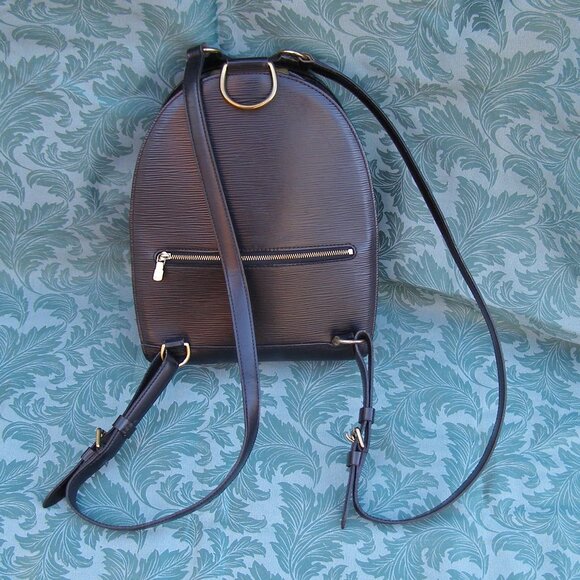 Authentic LOUIS VUITTON Black Epi Leather Mabillon Backpack Bag main image 12
